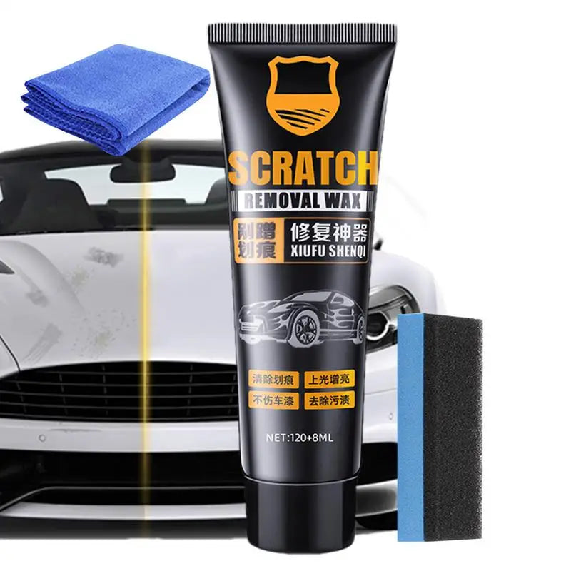 Car Scratch Removal Wax 128ml Car Paint Scratch Removal Wax With Sponge auto Scratch Remove Marks Reconditioning Repair Cream Oasis Select