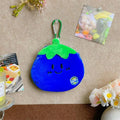 Fruit Series Plush Coin Purse Cute Soft Mini Wallet Key Card Organizer for Girls Daily Carry Accessory Oasis Select Blueberry