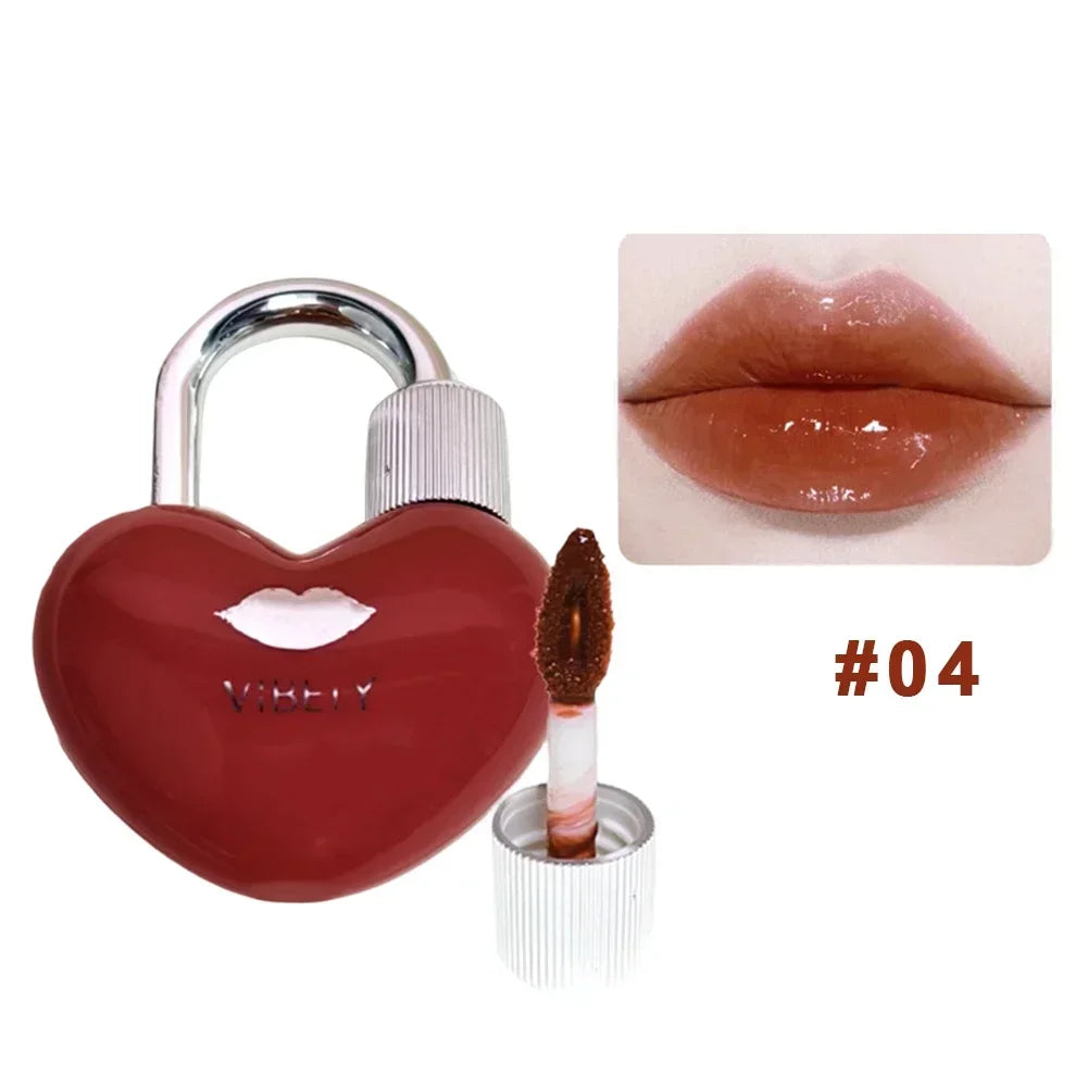 Vibrant Color Water Gloss Lip Gloss Lockheart Sweet Hydrating Mirror Pendant Lipstick Non Long Lasting Makeup Oasis Select 04 Slightly Drunk