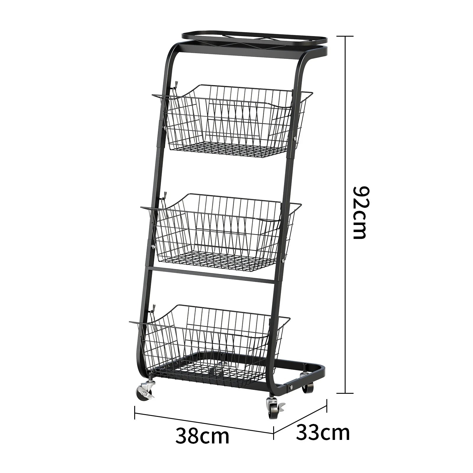 Kitchen vegetable basket rack floor-to-ceiling household fruit and vegetable storage rack multi-functional multi-layer storage Oasis Select 3rd floor