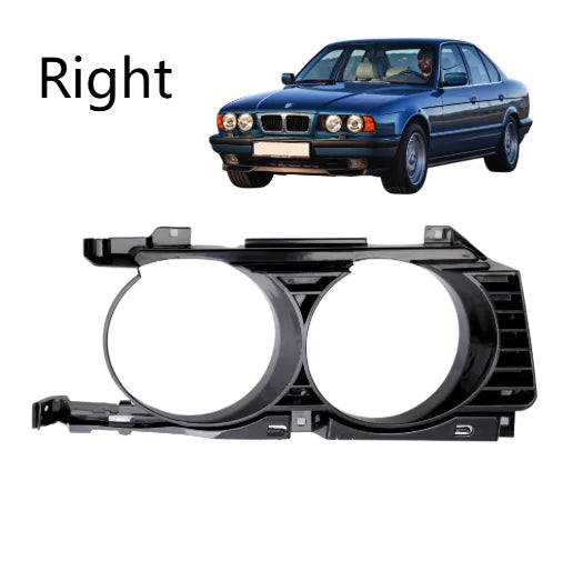 Front Outer Frame Headlight Trim OE Compatible Precision Fit Enhanced Construction For BMW 5 Series E34 1994-1996 Oasis Select Right China Mainland