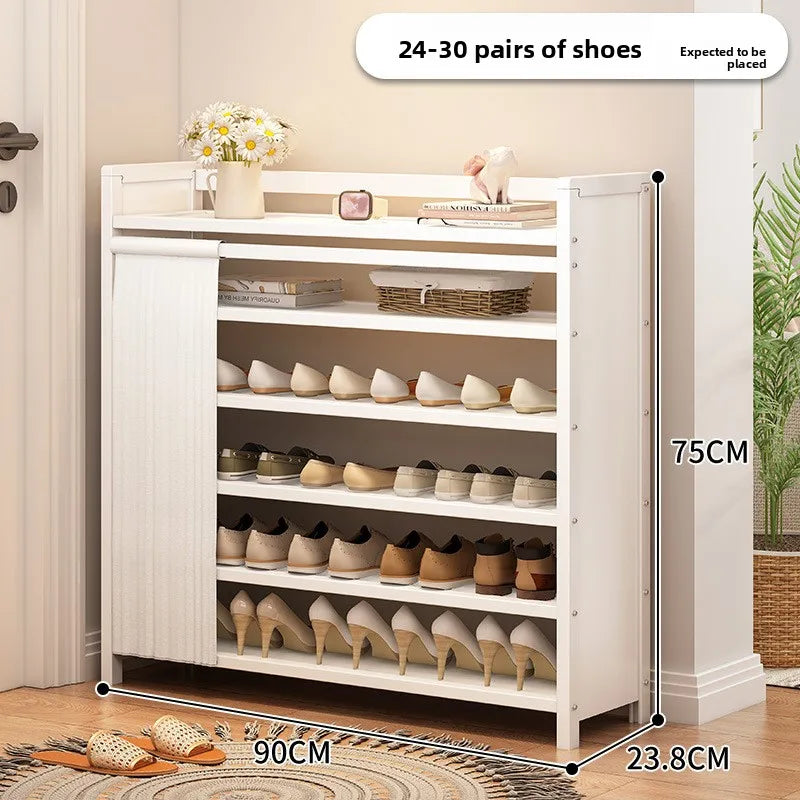 Multi-functional Folding Shoe Rack Installation-free Integrated