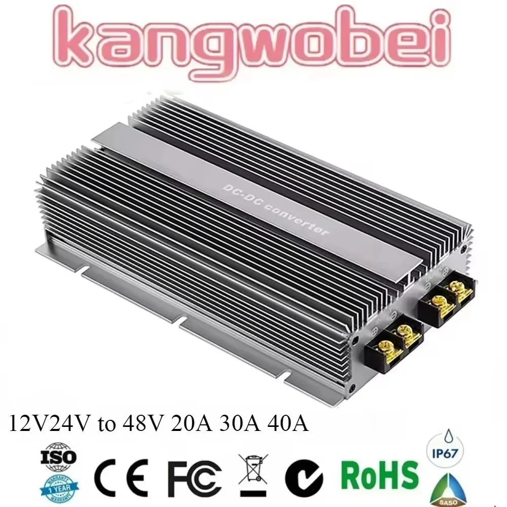 12 Volt to 48 Volt Voltage Regulator 20A-40A 12V24V to 48V Step Up Power DC-DC Boost Converter for Electric cars Oasis Select
