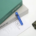 Portable Mini LED Pen Flashlight With Pen Clip Handheld Ultra Pocket Torch Use AAA Battery For Outdoor Camping Emergency Lamp Oasis Select blue