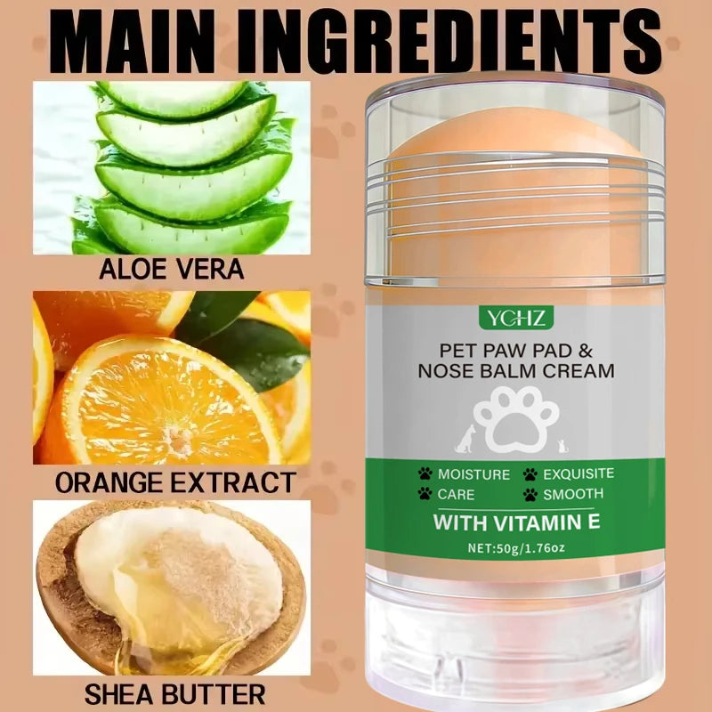Pet Paw & Nose Care Cream – Dog & Cat Moisturizing Balm