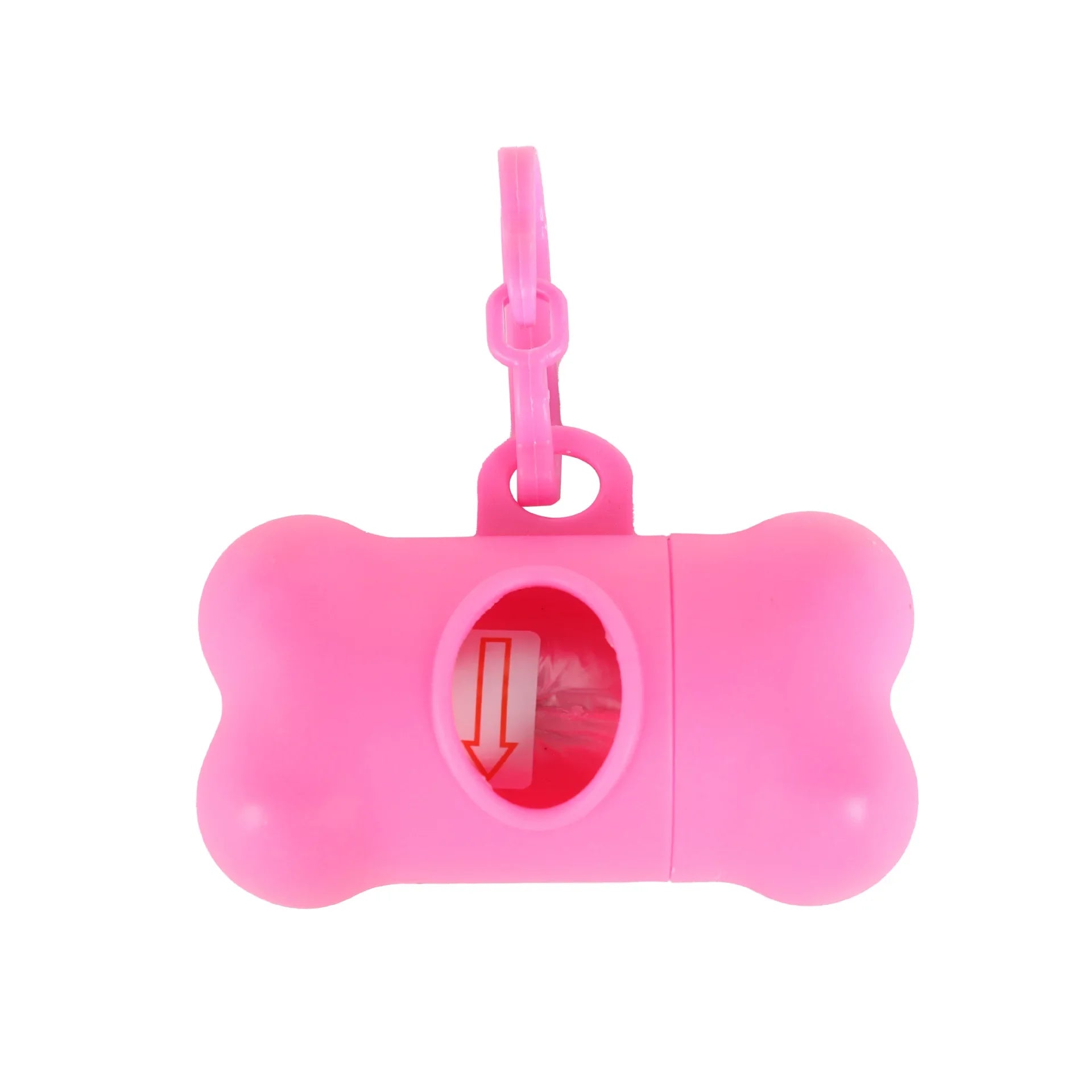 1/2/3/4/10pcs Bone Shaped Pet Garbage Bag Dispenser for Dogs Carrying Cleaning Supplies When Going Out Oasis Select pink-1pc