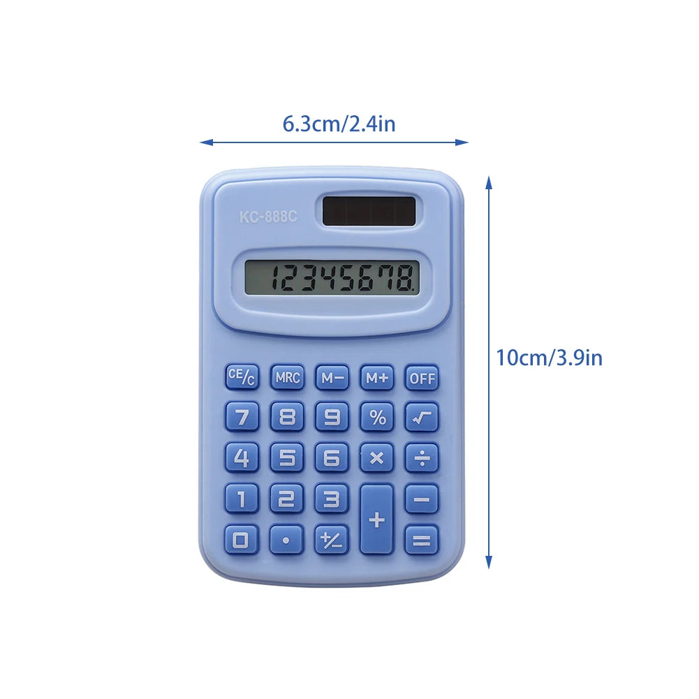 Portable Mini Calculator – 8-Digit LED, Macaron Colors