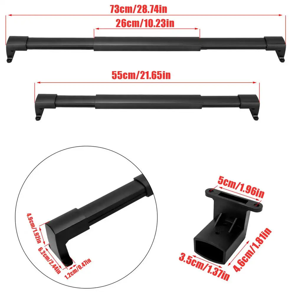 RV Screen Door Handle Adjustable RV Push Crossbar Screen Door Grab Bar for Trailer Travel Easy Exit Assist Pull Grip Camping Oasis Select Black