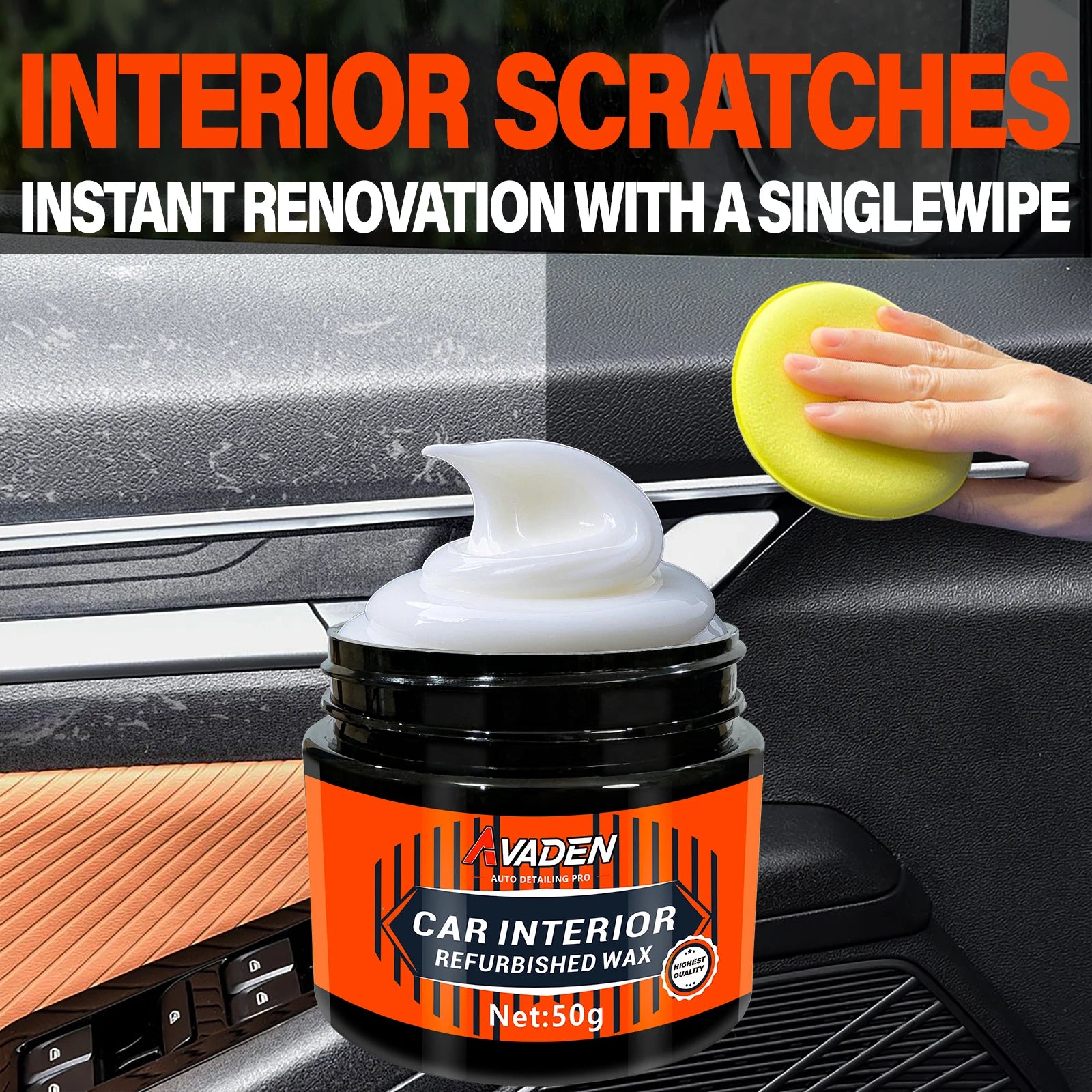 Greedy Tree Car Plastic Restorer Wax – Dashboard & Interior Polish