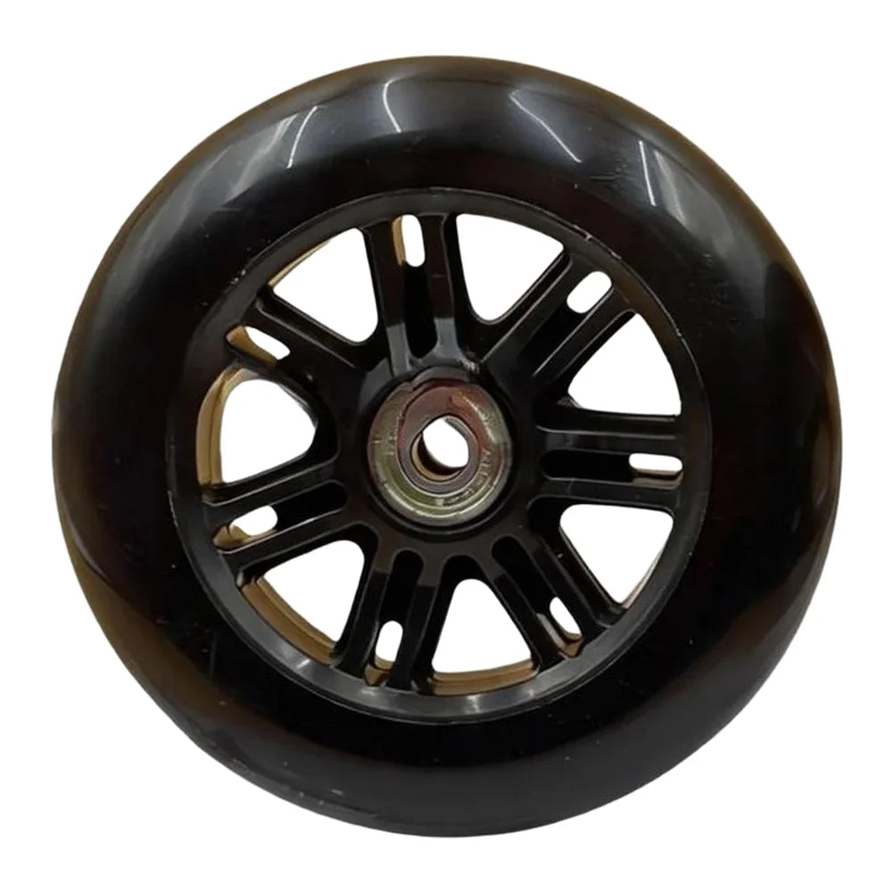 Black PU Scooter Wheel 120mm With Bearings For Electric Skateboard Inline Skates Replacement Parts Outdoor Sports Accessories Oasis Select black 125x24