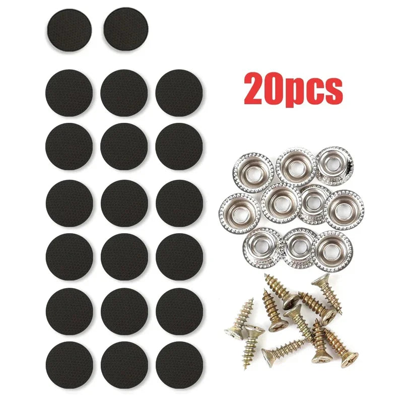 10/20/30/40pcs Car Roof Cloth Fixing Buckle Snap Rivets Retainer Car Interior Ceiling Buckles Headliner Auto Roof Metal Buckle Oasis Select black 20pcs