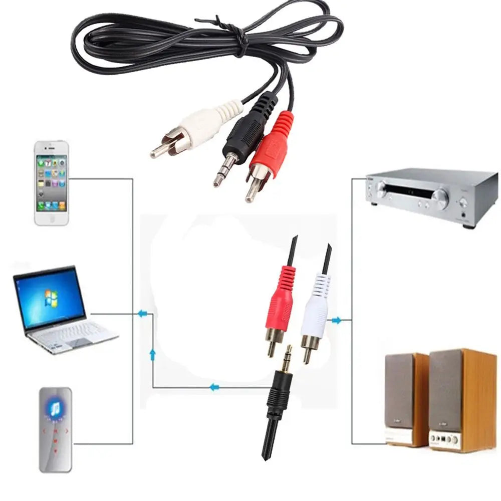 Mp3 7AIY Mp4 Player Speaker Mobile 3.5mm jack TO Stereo 3.5mm to 2 RCA Audio Line Cable Oasis Select Bluetooth v1.1