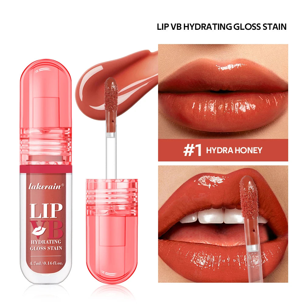 Lip Stain Vb Hydrating Gloss Stain 12Hr Long-Lasting Hydrating Hydra Honey Instant Glossy Wetness Moisturize Nourish Lips Makeup Oasis Select 1Hydra Honey