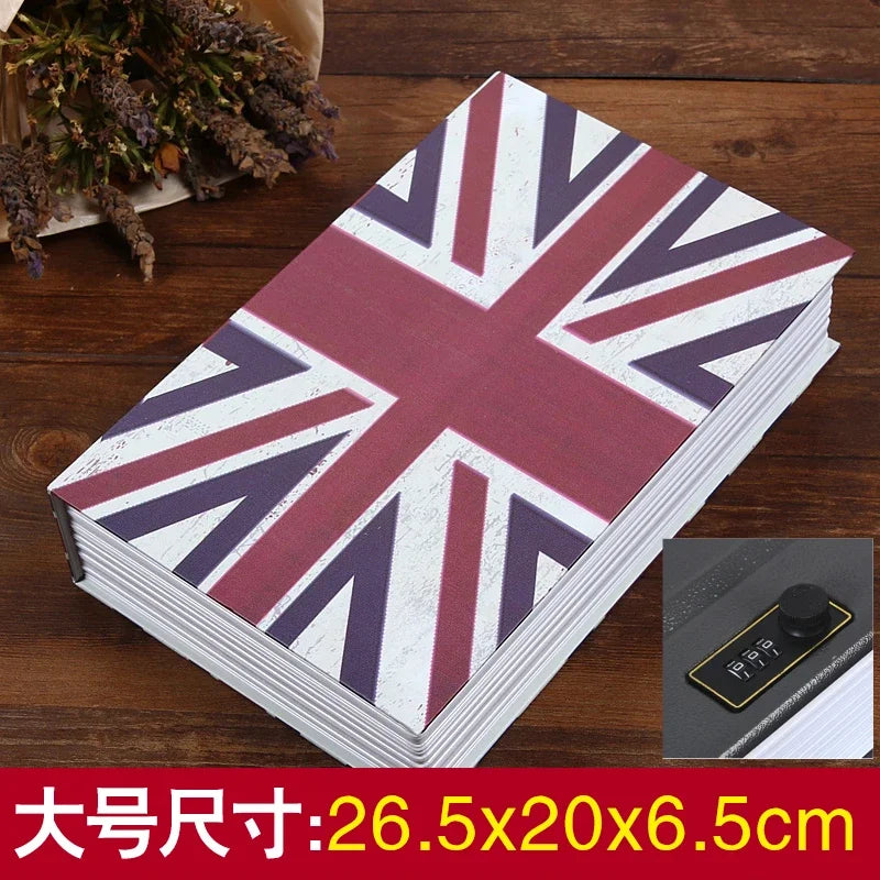 Simulation Book Coin Bank Paper Money Password Box Children Safe Book Storage Box Desktop Storage Box Oasis Select password
