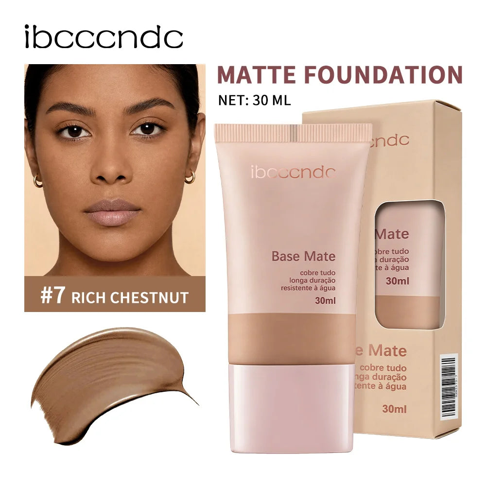 Matte Foundation Natural Coverage Smooth Skin-Friendly Deep Skin-Nourishing Long-Lasting & Waterproof Gentle Cares Foundation Oasis Select Rich Chestnut