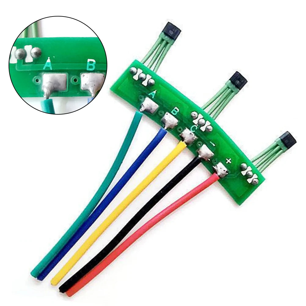 Electric Vehicle Hall Hall Sensor 10G 3144 3143 Cable Green Motor PCB Parts Board With 120 Degree Wires Electrical Panel Oasis Select