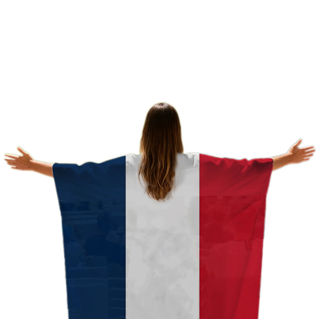 2026 World Cup Football Flag Cape | Wearable Fan Shawl