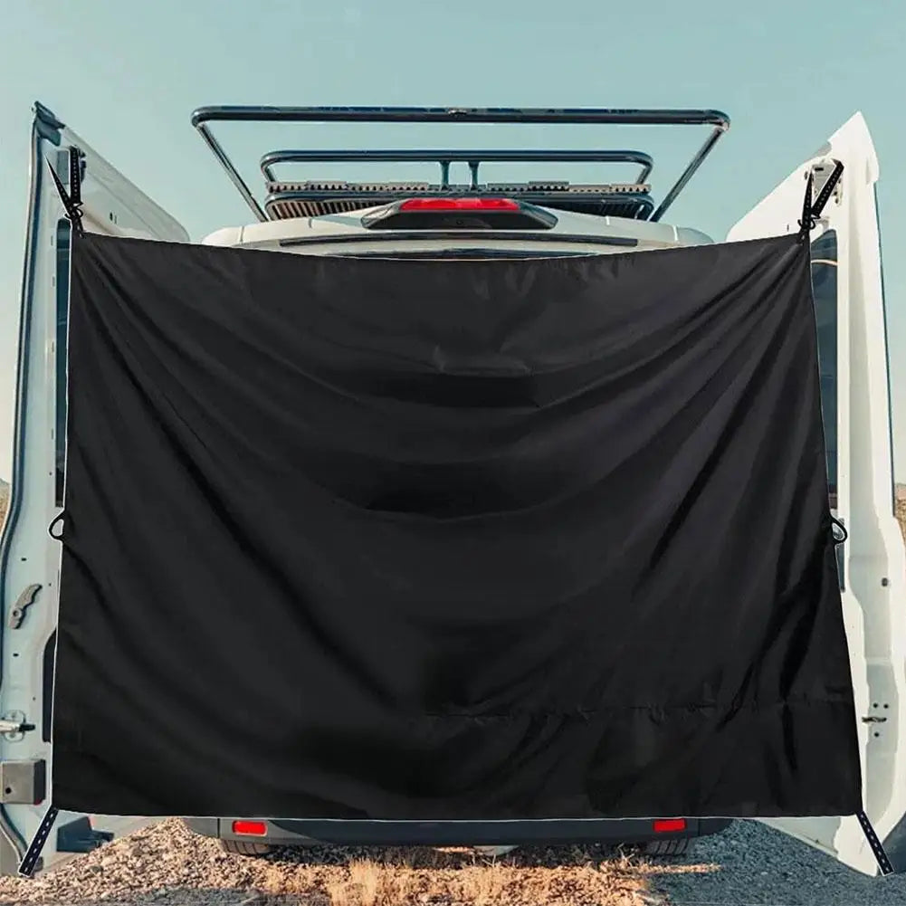 Camper Van Rear Door Curtain Shade – Waterproof RV Sunshade