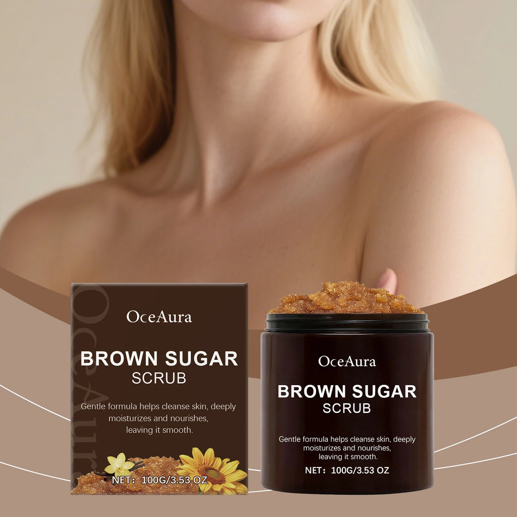 Reduces Roughness Brown Sugar Body Scrub Gently Cleanses Dead Skin Plant Oils Nourish Skin Leaving It Smooth and Soft Oasis Select