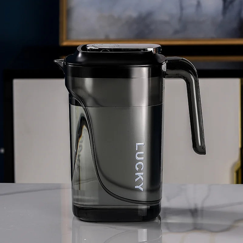 2200ML Water Juice JUG Pitcher ABS Transparent Bottle for Storing Fresh Juices and Drinks for Kitchen Fridge Drink Storage Pot Oasis Select 2200ml Black