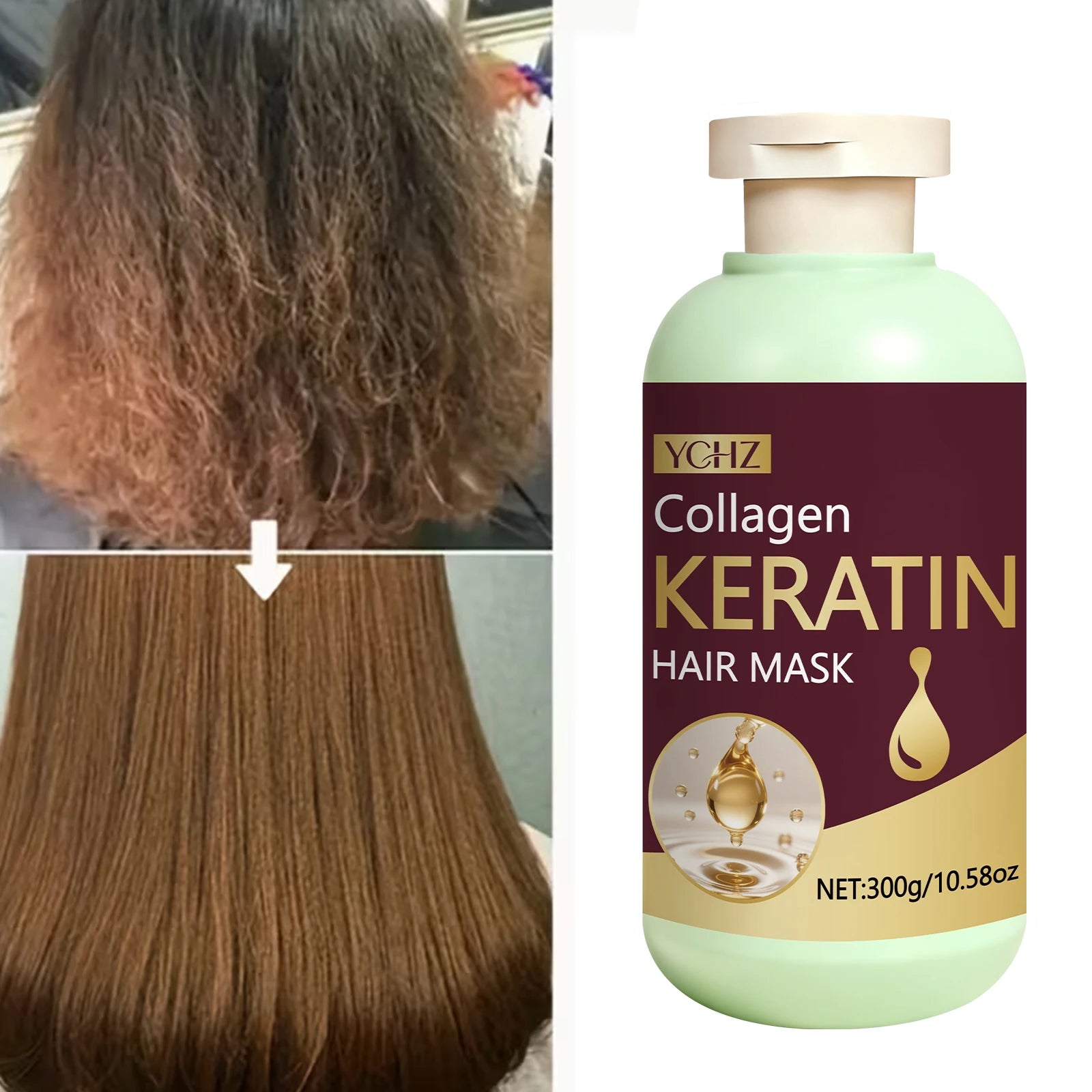 Collagen Hair Mask 300g – Nourishes Dry & Curly Hair