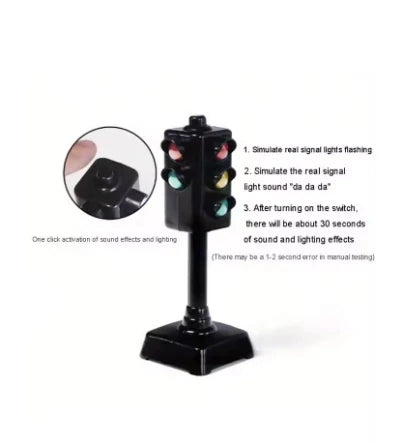 1pc Traffic Light Signs Toy Traffic Light Lamp Base Simulation Road Light Safety Traffic Lamp Home Transportation Ornaments Oasis Select