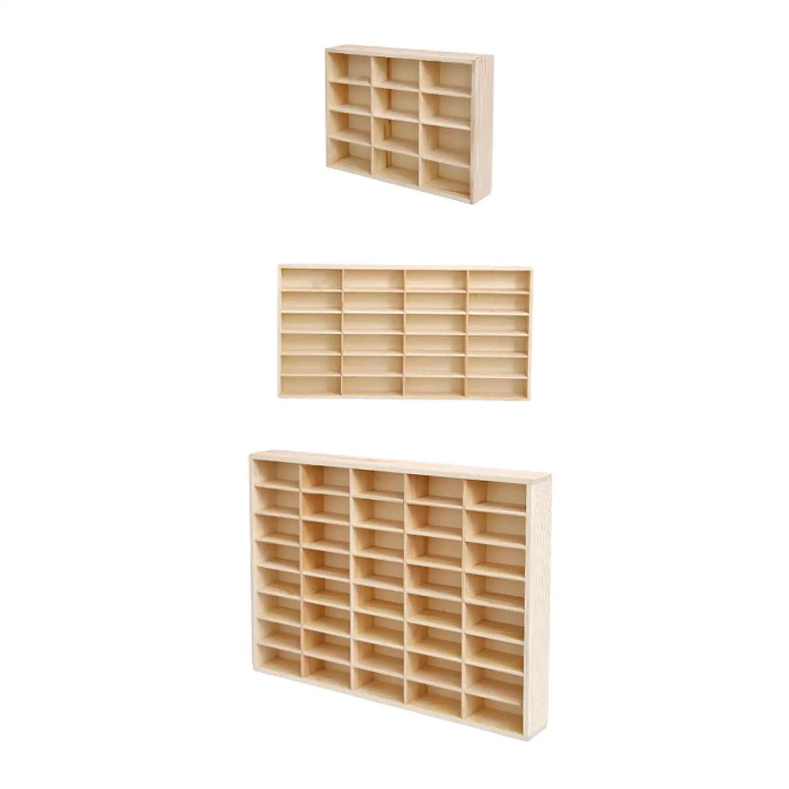 Wooden Storage Divider Box Display Box Multiuse Storage Organizer Showcase for Oasis Select