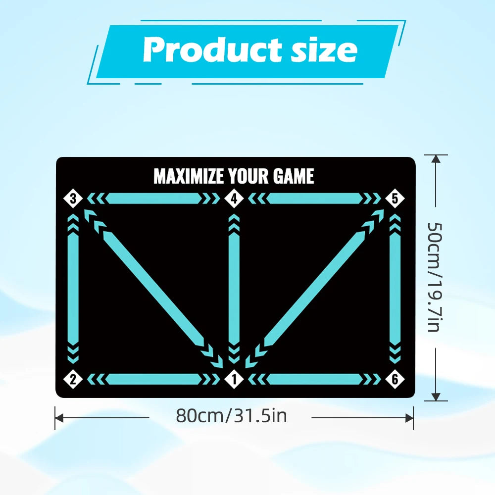 Football footwork training mat, ball control, Christmas gifts, silent shock absorption home training, ball sense improvement Oasis Select M size 50X80CM