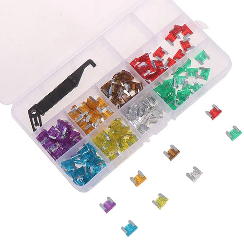 100x Micro Auto Car Low Profile Mini Blade Fuse Kit 3A5A7.5A10A15A 20A25A30A Oasis Select