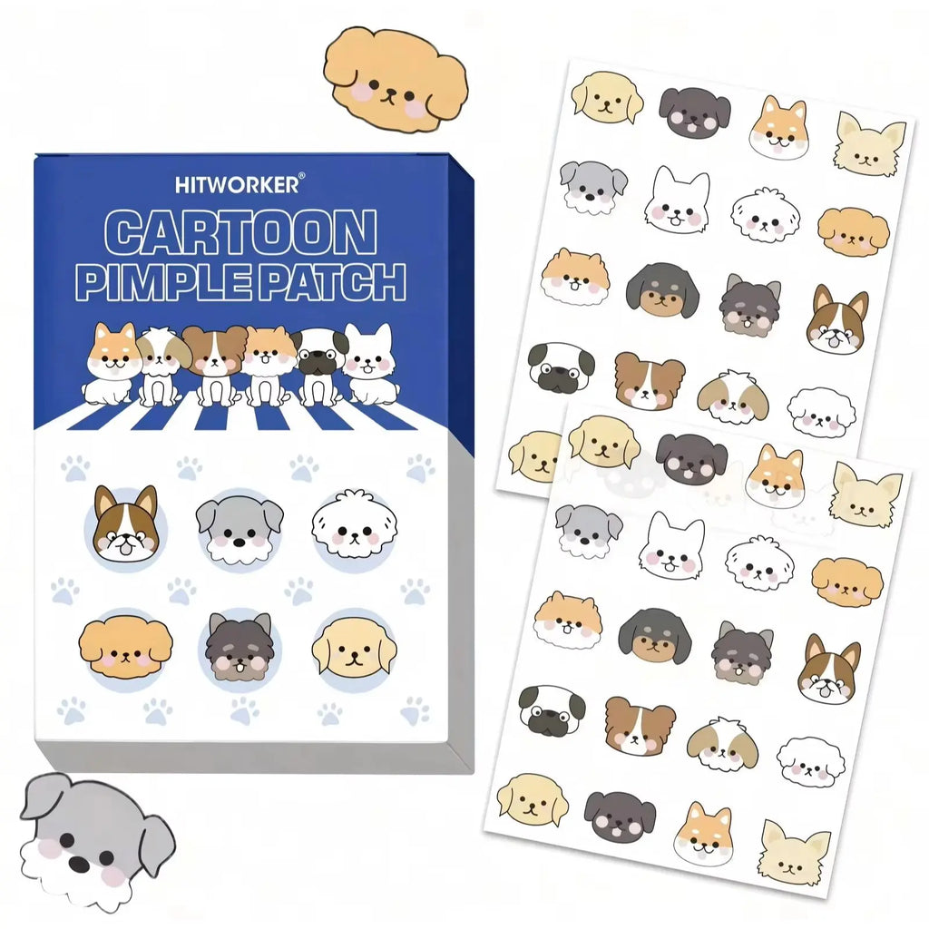 40pcs/box cartoon cute dog stickers - waterproof, alcohol free, non irritating, gentle on the skin, suitable for all skin types Oasis Select 40pcs