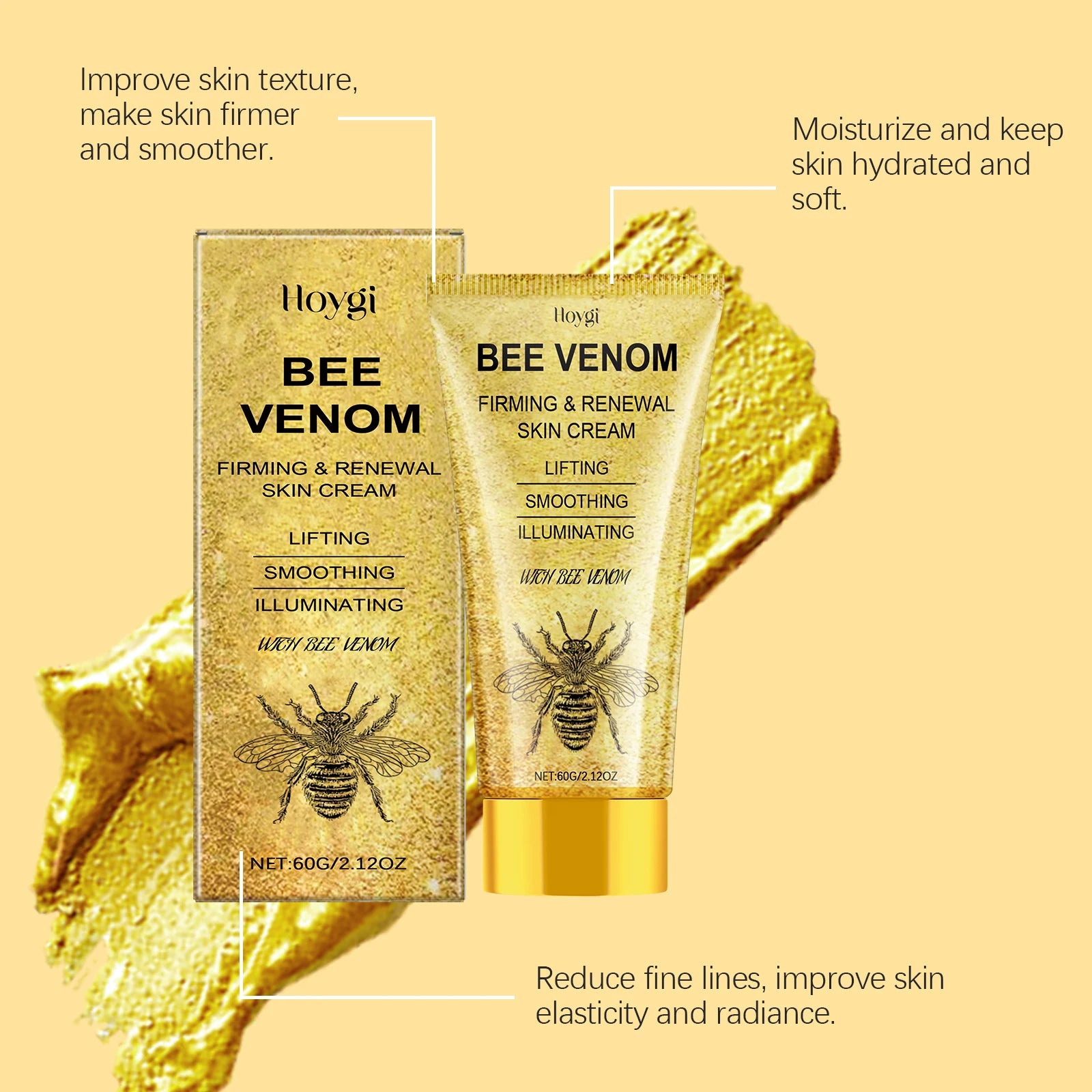 Hoygi Bee Venom Face Cream – Firming Anti-Aging Lift 60g