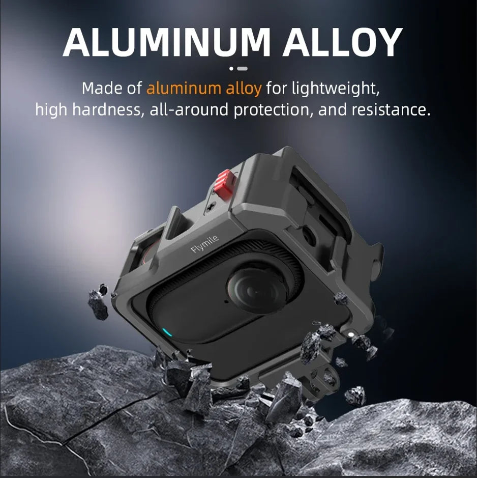 Flymile Aluminum Frame for Insta360 GO 3 / GO 3S | Cold Shoe