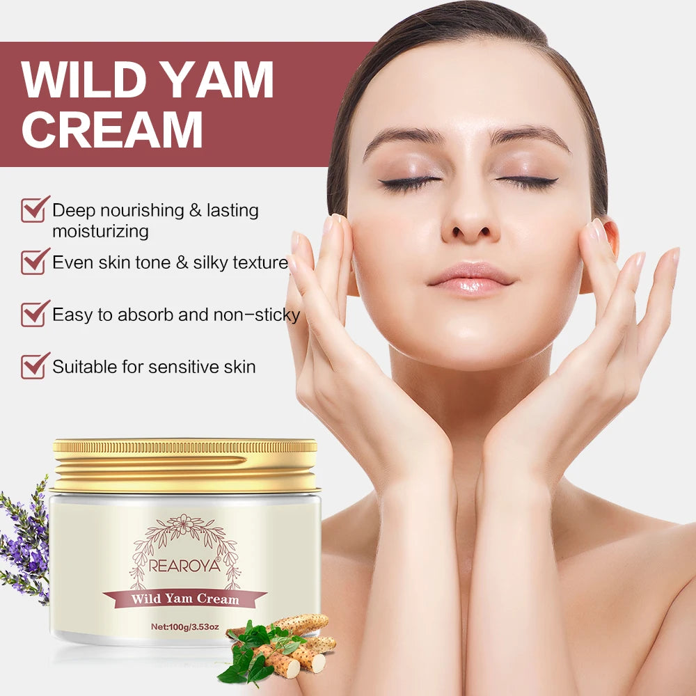 Wild Yam Cream Balance Hormonal Harmonised Hormone Yam Root Paste For Women Improve Skin Healthy Skin Care Product Oasis Select