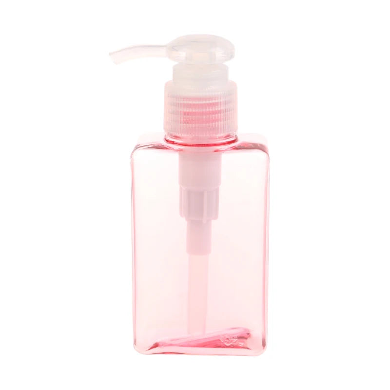 100ml Square Foaming Dispenser Bottle Portable Soap Dispensers Liquid Soap Shampoo Pump Bottles Bathroom Travel Accessories Oasis Select Pink