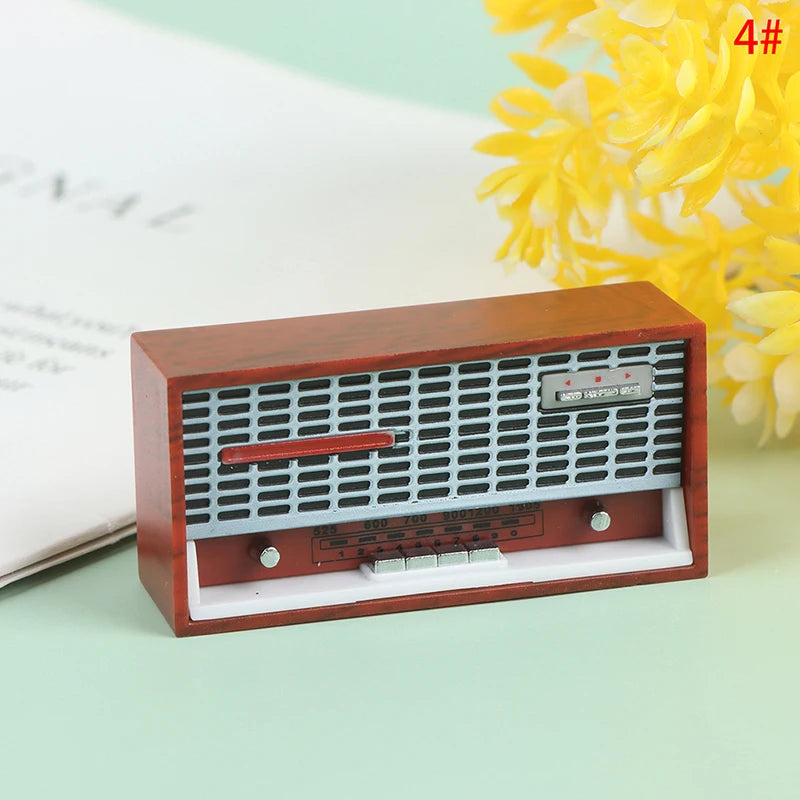 1:12 Dollhouse Miniature Radio Model Recorder Player Toy Doll Furniture Decor Oasis Select 4