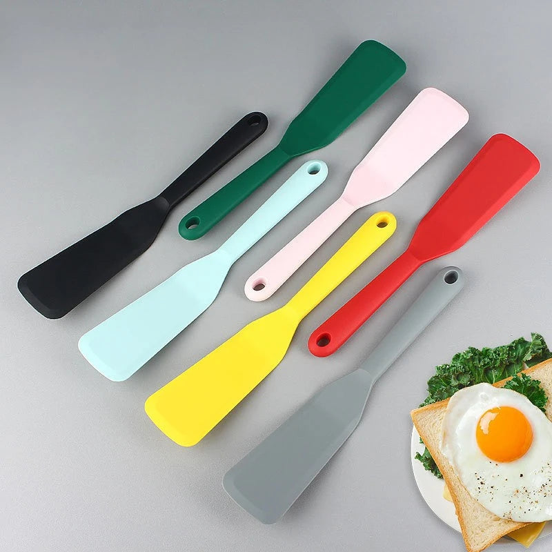 Vibrant Food Grade Silicone Cooking Turner Scratch Resistant Non Stick Cookware Accessory Versatile Kitchen Scraper for Pancake Oasis Select