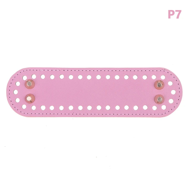PU Leather Bag Bottom Base with Holes for DIY Crochet Bags Crochet Bag Base Oasis Select 7