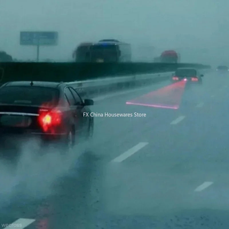 Car LED Laser Fog Light - Anti-Collision Rear Tail Warning Lamp - Enhanced Visibility for Night & Fog Driving Oasis Select