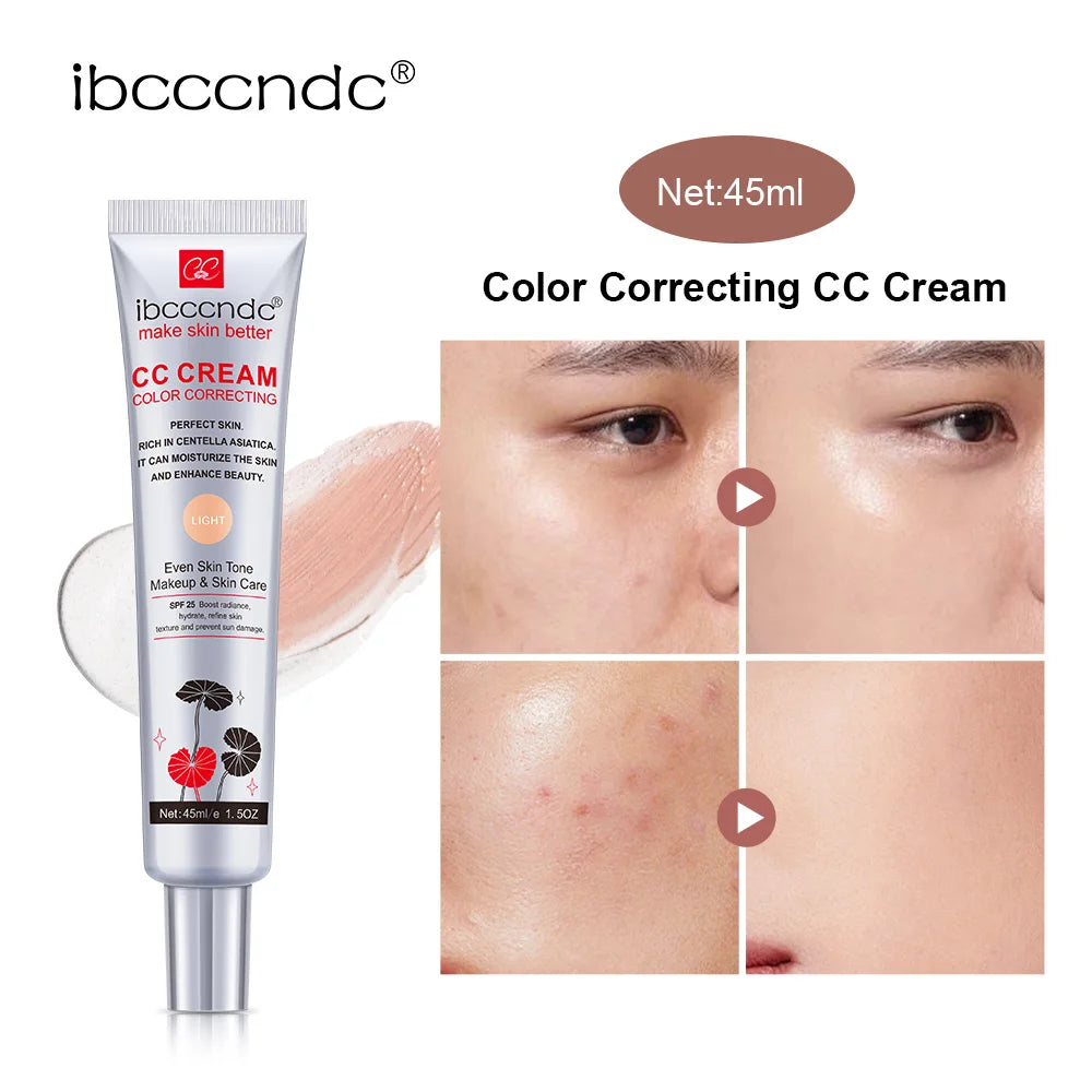 CC Cream Color Correcting Tone-Evening Korean Skincare Makeup Moisturizing Lightweight Natural Luminous Finish Foundation Base Oasis Select