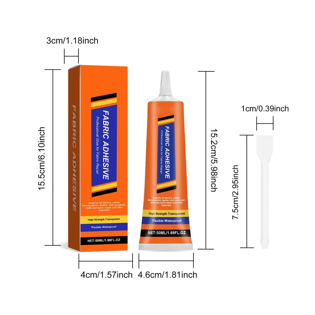 Universal Fabric Glue – No-Sew Adhesive for Leather & Denim Fabric Repair Adhesive Oasis Select