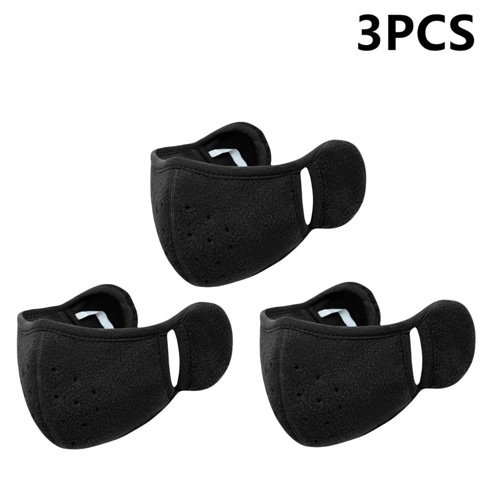 Winter Fleece Earmuffs & Windproof Face Mask – Unisex 1/2/3 Pcs