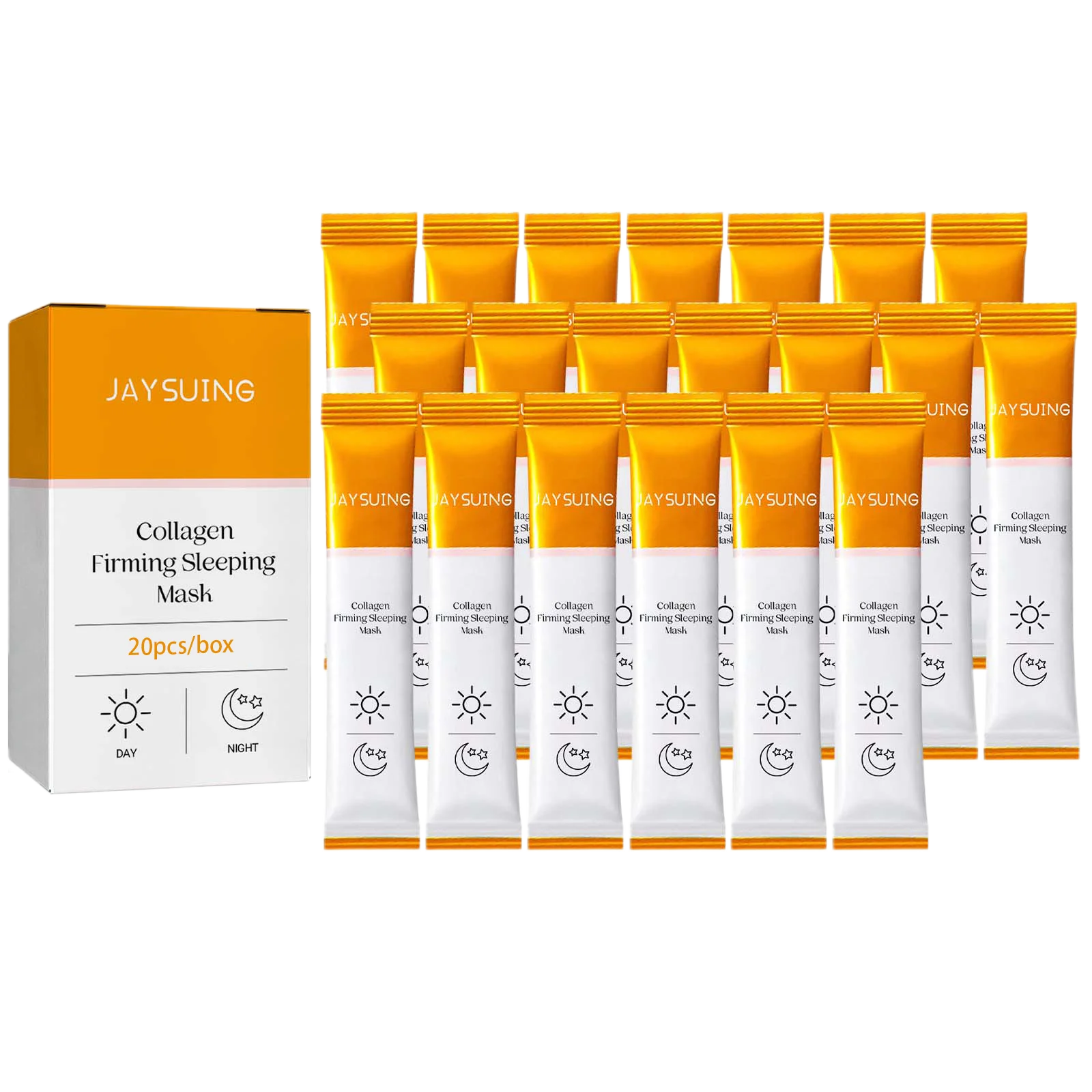 Jaysuing Collagen Sleep Mask – Hyaluronic Acid, 20pcs Sleep Facial Mask Oasis Select 20PCS