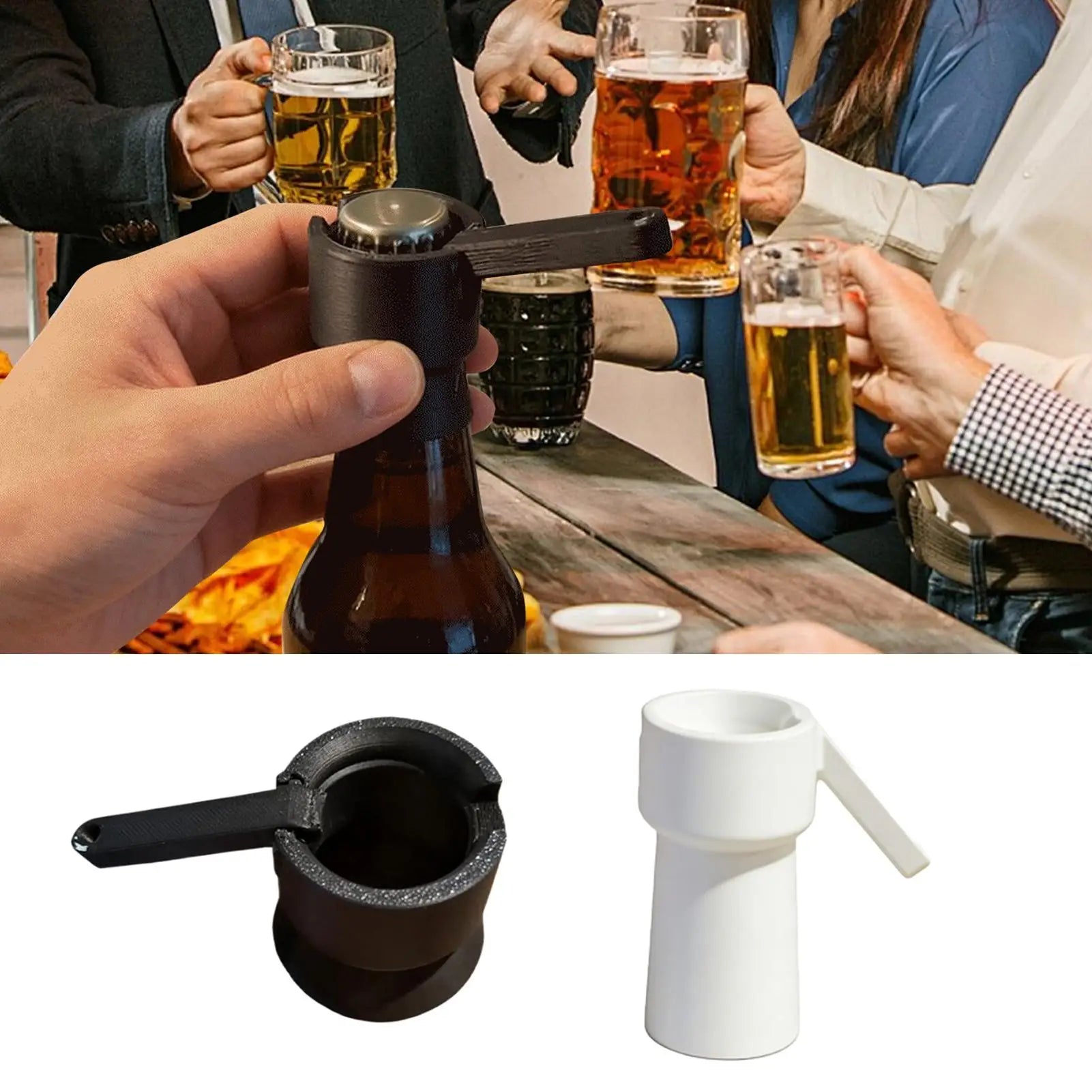 Bottle Opener Mechanical Ergonomic Gadget Bottle Lid Opener Hand Tool for Kitchen Yacht Restaurant Camping RV Travel Party Oasis Select