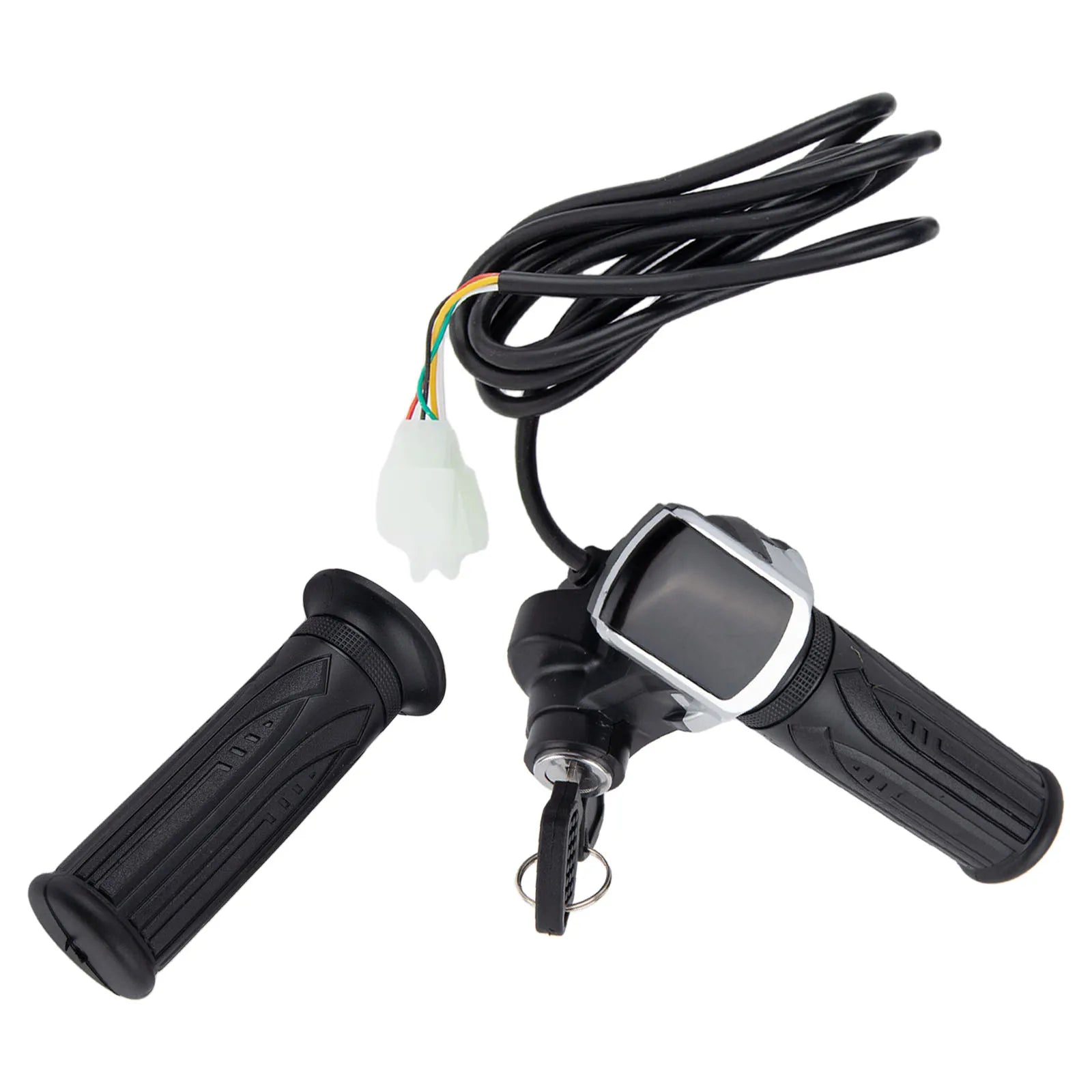 Throttle Assembly for Electric Bikes Integrated LCD Screen Compatible with Standard Voltage Systems of 24/36 Volts Oasis Select