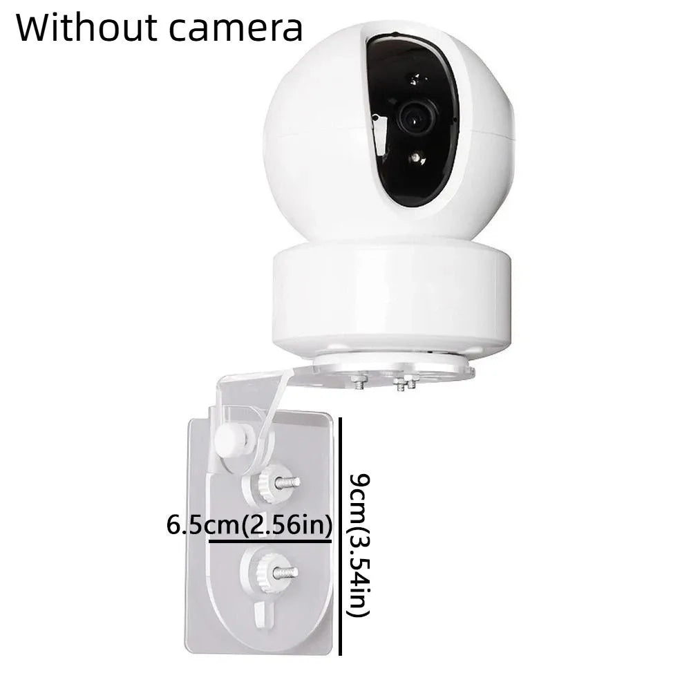 Acrylic Video Surveillance Camera Mount L Shape Adjustable-angle Security Camera Brackets Upside-Down Mount Drill-Free Fixer Oasis Select