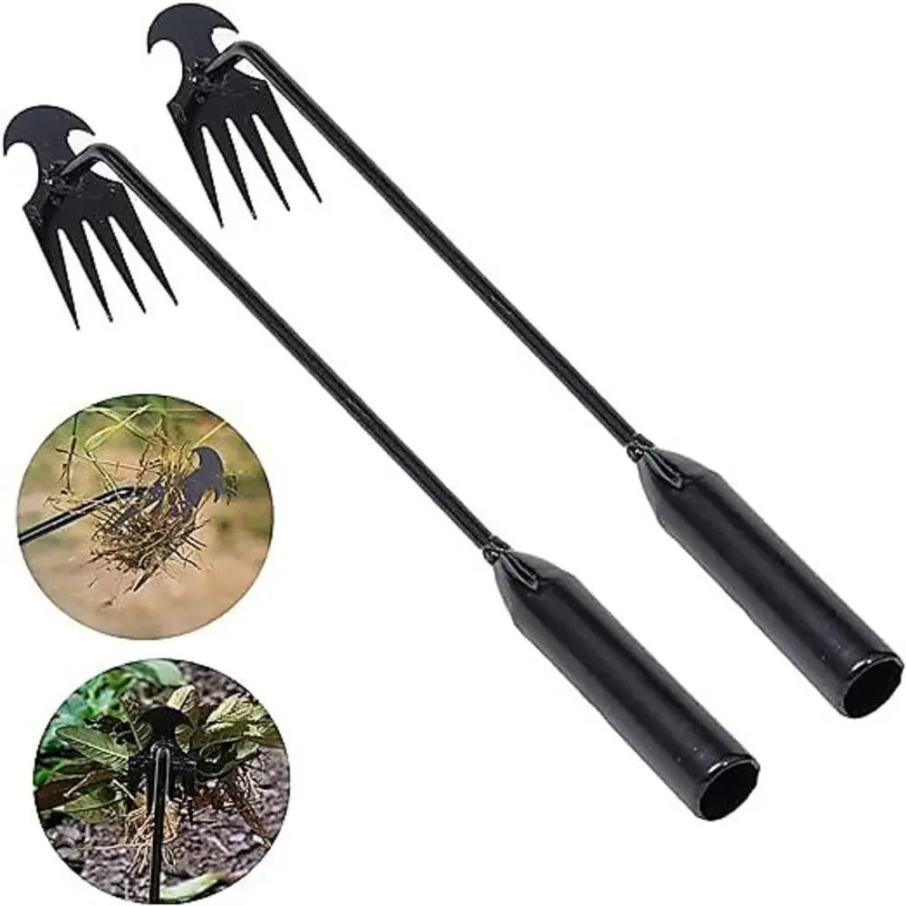 4 Teeths - Multifunctional Hand Weeder for Garden - Durable & Portable Garden Weeding Tool for Vegetable Gardening & Farm Planti Oasis Select