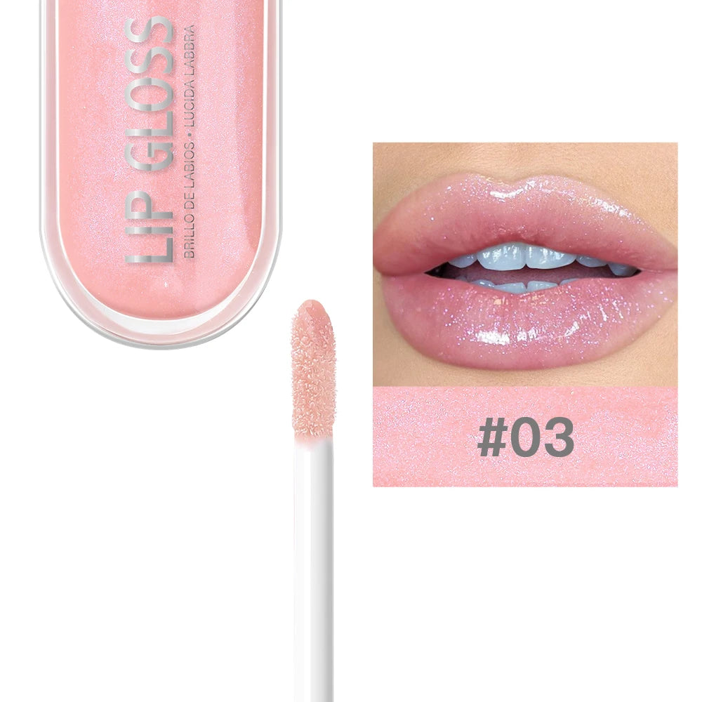 USHAS 12-Color Glitter Lip Gloss – Metallic & Moisturizing