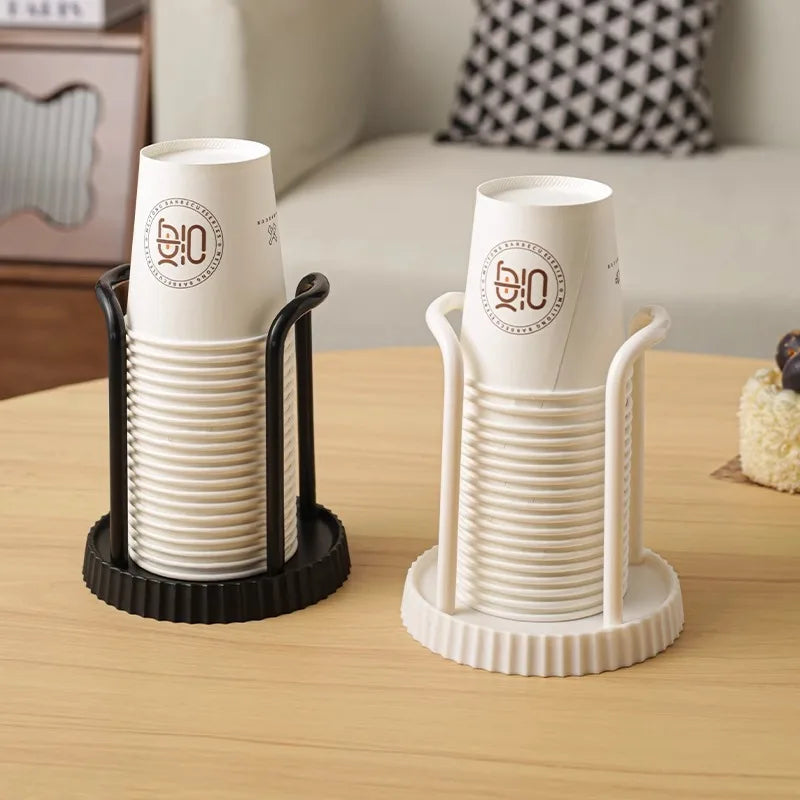 1PCS Paper Cup Holder Household Disposable Cup Storage Rack Multifunctional Desktop Coffee and Milk Tea Cup Storage Rack Oasis Select