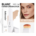 Blanc Cover Cream Stick Changing Foundation Stick Color Changing Foundation with Detachable Brush Hight Coverage Base Makeup Oasis Select 3natural