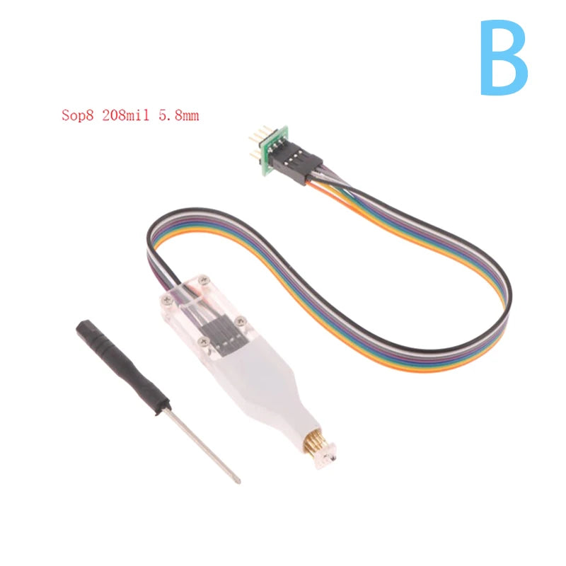 Sop8 W-son Chip Download Burn Write Probe Spring Needle Flash Eeprom Chip Burner Cable Oasis Select B